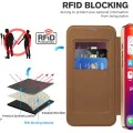 Калъф за iPhone 16 Pro - SmartMag Book Case - Кафяв