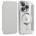 Калъф за iPhone 16 Pro - SmartMag Book Case - Сив