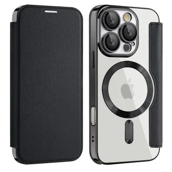 Калъф за iPhone 16 Pro Max - SmartMag Book Case - Черен