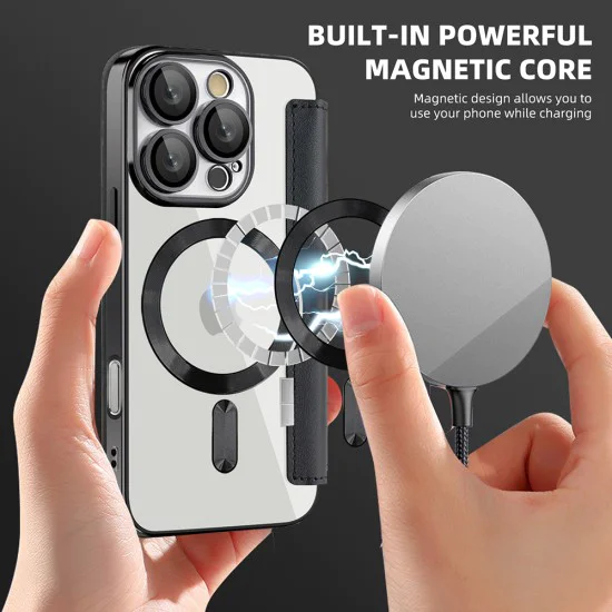 Калъф за iPhone 16 Pro Max - SmartMag Book Case - Черен