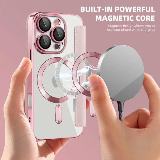 Калъф за iPhone 16 Pro Max - SmartMag Book Case - Розов