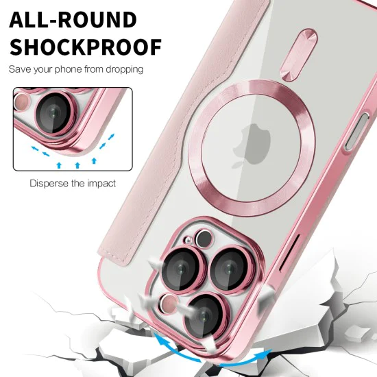 Калъф за iPhone 16 Pro Max - SmartMag Book Case - Розов