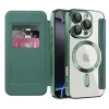 Калъф за iPhone 16 Pro Max - SmartMag Book Case - Зелен