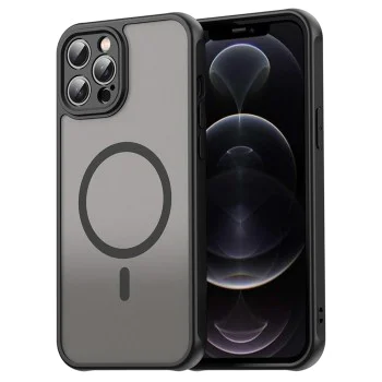 Калъф за iPhone 12 Pro - HaloFrost II MagSafe - Черен