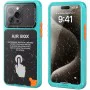 Калъф за iPhone 12 Pro Max/13 Pro Max/14 Pro Max/ 15 Pro Max/16 Pro Max/15+/16+ - ShellBox - AirBox Водоустойчив IP68 (6.7 инча) - Син