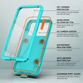 Калъф за iPhone 12 Pro Max/13 Pro Max/14 Pro Max/ 15 Pro Max/16 Pro Max/15+/16+ - ShellBox - AirBox Водоустойчив IP68 (6.7 инча) - Син