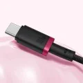 Baseus - Кабел за данни Dura Series (P10377803U03-01) - за MacBook, бързо зареждане, Type-C, PD 240W, 480Mbps, 1m - Червен / Черен