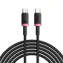 Baseus - Кабел за данни Dura Series (P10377803U03-01) - за MacBook, бързо зареждане, Type-C, PD 240W, 480Mbps, 1m - Червен / Черен
