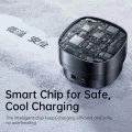 Baseus - Зарядно за кола PrimeTrip VR1 (C00069001121-00) - с прибиращ се кабел, 2 x Type-C, USB, 60W - Черно