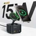 Baseus - Докинг станция MagPro Series II (B00072900121-00) - Магнитна, USB, USB-C, HDMI, SD, 100W, 10Gbps, Qi2 15W - Черна