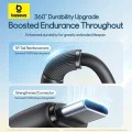 Baseus - Ултрабърз кабел за данни (P10376303121-00) - Бързо зареждане, USB към Micro-USB, Lightning, USB-C, 3.5A, 1.3 м - Черен