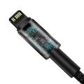 Baseus - Кабел за данни Tungsten Gold (CATLWJ-A01) - Type-C към Lightning, 20W, 2 м - Черен