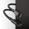 Baseus - Кабел за данни Tungsten Gold (CATLWJ-01) - Type-C към Lightning, 20W, 1 м - Черен