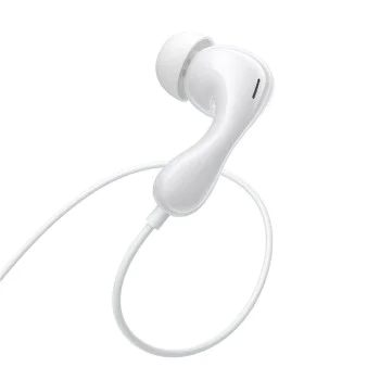 Baseus - Кабелни слушалки Encok CZ20 (A00171400213-00) - Type-C, 20Hz-40kHz, Hi-Res - Лунно бяло