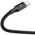 Baseus - Кабел за данни Rapid Series (CAMLT-SC01) - Бързо зареждане, 3 в 1, USB-C към Lightning, Micro-USB, USB-C, 20W, 1.5 м - Черен Baseus - Кабел за данни Rapid Series (CAMLT-SC01) - Бързо зареждане, 3 в 1, USB-C към Lightning, Micro-USB, USB-C, 20W, 1.5 м - Черен