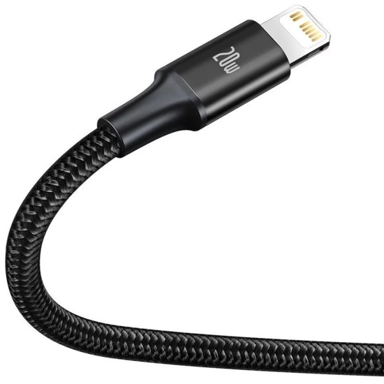 Baseus - Кабел за данни Rapid Series (CAMLT-SC01) - Бързо зареждане, 3 в 1, USB-C към Lightning, Micro-USB, USB-C, 20W, 1.5 м - Черен Baseus - Кабел за данни Rapid Series (CAMLT-SC01) - Бързо зареждане, 3 в 1, USB-C към Lightning, Micro-USB, USB-C, 20W, 1.5 м - Черен