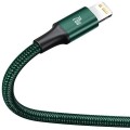 Baseus - Кабел за данни Rapid Series (CAMLT-SC06) - Бързо зареждане, 3 в 1, USB-C към Lightning, Micro-USB, USB-C, 20W, 1.5 м - Зелен