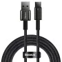 Baseus - Кабел за данни Tungsten Gold (CAWJ000101) - USB към Type-C, Супер бързо зареждане, 100W, 480Mbps, 2 м - Черен