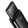 Baseus - Кабел за данни Tungsten Gold (CAWJ000001) - USB към Type-C, Супер бързо зареждане, 100W, 480Mbps, 1m - Черен