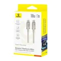 Baseus - Кабел за данни (P10378100G21-00) - Type-C, Бързо зареждане, PD100W, 480Mbps, E-Mark Smart Chip, 1 м - Galaxy Titanium Gold