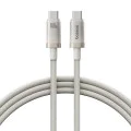 Baseus - Кабел за данни (P10378100G21-00) - Type-C, Бързо зареждане, PD100W, 480Mbps, E-Mark Smart Chip, 1 м - Galaxy Titanium Gold