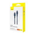 Baseus - Кабел за данни Tungsten Gold (P10319800321-04) - Type-C към Type-C, Супер бързо зареждане, 100W, 480Mbps, 2 м - Тъмносин