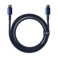 Baseus - Кабел за данни Tungsten Gold (P10319800321-04) - Type-C към Type-C, Супер бързо зареждане, 100W, 480Mbps, 2 м - Тъмносин