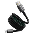 Baseus - Кабел за данни Tungsten Gold (P10319805111-02) - Type-C към USB, Супер бързо зареждане, 100W, 480Mbps, 1m - Черен