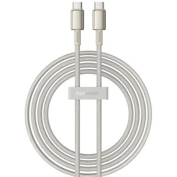 Baseus - Кабел за данни Tungsten Gold (P10319800G21-01) - Type-C към Type-C, Супер бързо зареждане, 100W, 480Mbps, 2m - Златен
