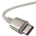 Baseus - Кабел за данни Tungsten Gold (P10319800G21-01) - Type-C към Type-C, Супер бързо зареждане, 100W, 480Mbps, 2m - Златен