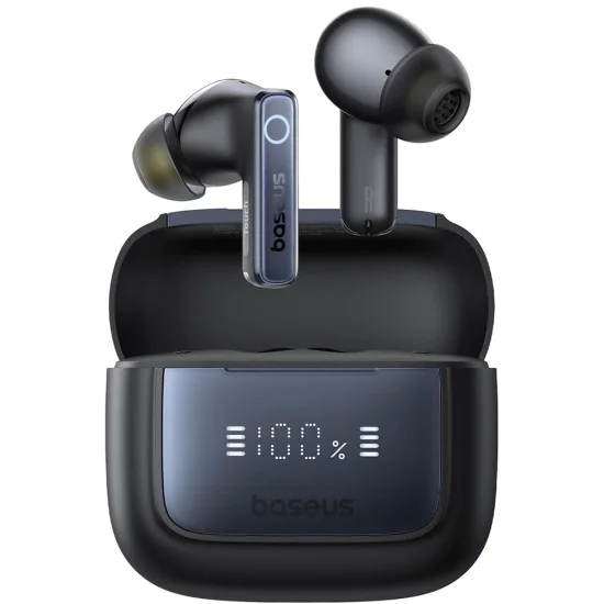Baseus - Безжични слушалки Bowie 35 (A00073800123-00) - Наистина безжични, Bluetooth V5.3, 6 микрофона ENC, IPX4 - Черни
