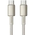 Baseus - Кабел за данни Tungsten Gold (P10319800G21-00) - Type-C към Type-C, Супер бързо зареждане, 100W, 480Mbps, 1m - Златен