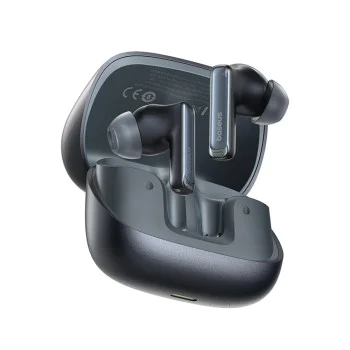 Baseus - Безжични слушалки M2s Ultra (A00074101123-00) - Наистина безжични, Bluetooth 5.4, 4-микрофонно ENC, Smart Display - Черни