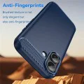 Калъф за iPhone 17 - Techsuit - Carbon Silicone - Син