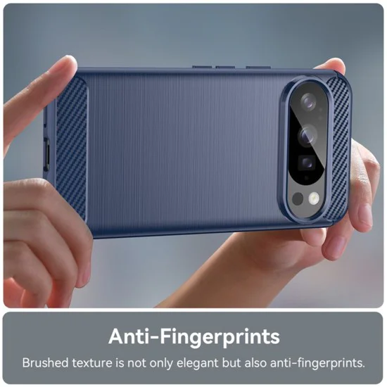 Калъф за Google Pixel 10 / 10 Pro - Techsuit - Carbon Silicone - Син