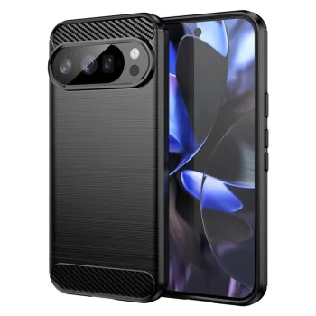 Калъф за Google Pixel 10 / 10 Pro - Techsuit - Carbon Silicone - Черен
