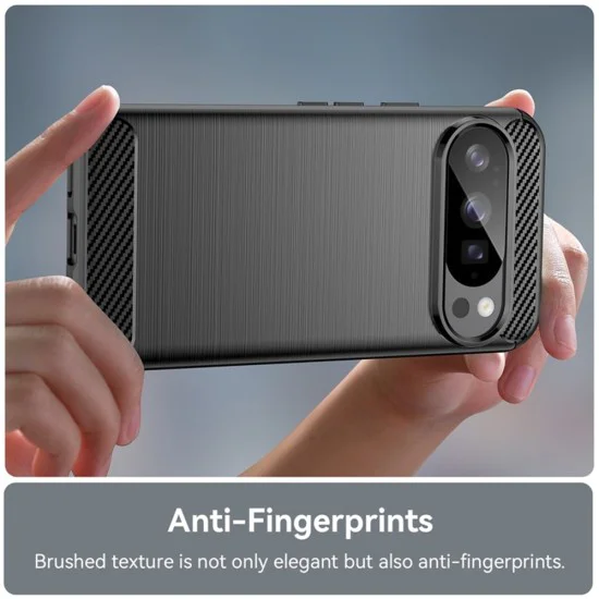 Калъф за Google Pixel 10 / 10 Pro - Techsuit - Carbon Silicone - Черен