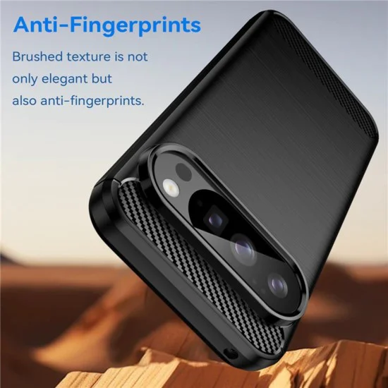 Калъф за Google Pixel 10 / 10 Pro - Techsuit - Carbon Silicone - Черен