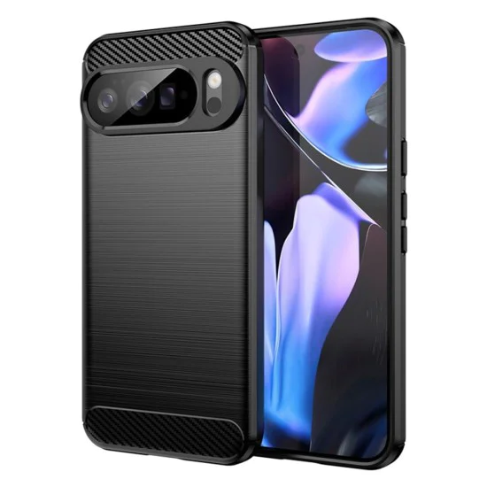 Калъф за Google Pixel 10 Pro XL - Techsuit - Carbon Silicone - Черен