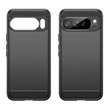 Калъф за Google Pixel 10 Pro XL - Techsuit - Carbon Silicone - Черен