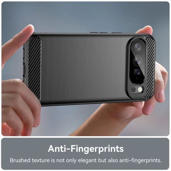 Калъф за Google Pixel 10 Pro XL - Techsuit - Carbon Silicone - Черен