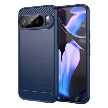 Калъф за Google Pixel 10 Pro XL - Techsuit - Carbon Silicone - Син