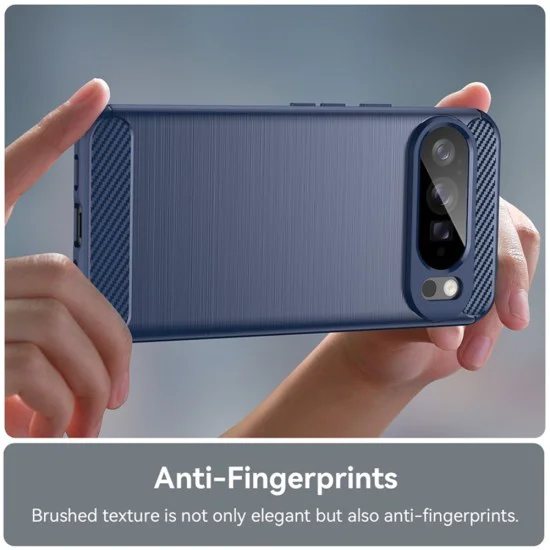 Калъф за Google Pixel 10 Pro XL - Techsuit - Carbon Silicone - Син