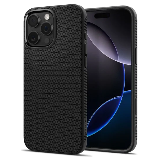 Калъф за iPhone 16 Pro - Spigen - Liquid Air T MagSafe - Матово Черен