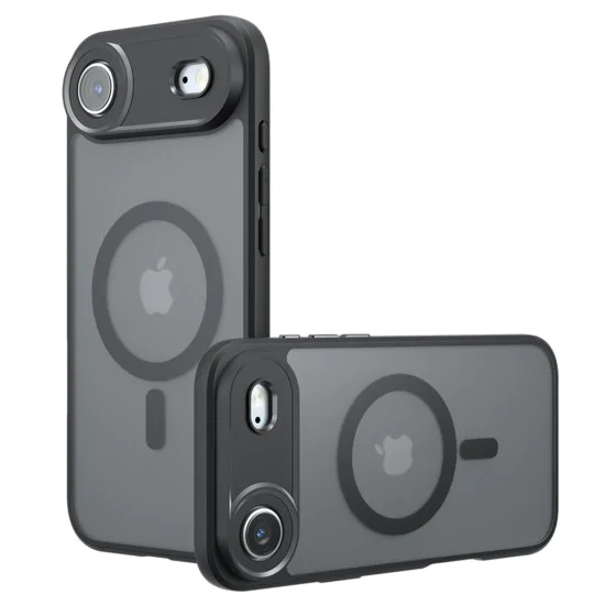 Калъф за iPhone 17 Air - PureFrost MagSafe - Черен
