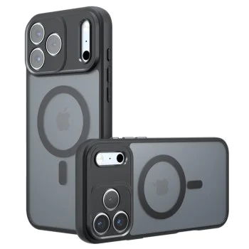 Калъф за iPhone 17 Pro Max - Techsuit - PureFrost MagSafe - Frosted Черен