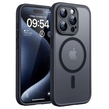 Калъф за iPhone 14 Pro - PureFrost MagSafe - Черен