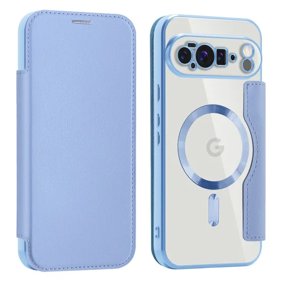 Калъф Камера за Google Pixel 10 Pro XL - SmartMag Book Case - Син