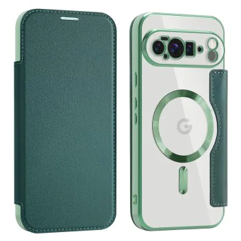 Калъф Камера за Google Pixel 10 Pro XL - SmartMag Book Case - Зелен