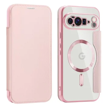 Калъф Камера за Google Pixel 10 Pro XL - SmartMag Book Case - Розов